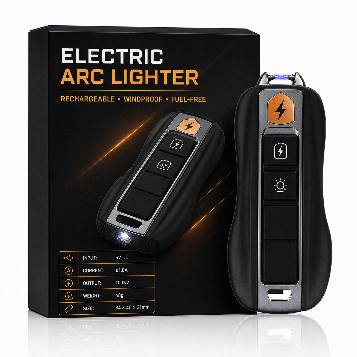 🔥 70% OFF | 2025 Rechargeable Electric Arc Lighter with LED Flashlight