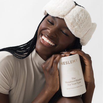 Winter New Release | Teddy Mask – Plush Faux Fur & Pima Cotton, 9 oz Calming Pressure