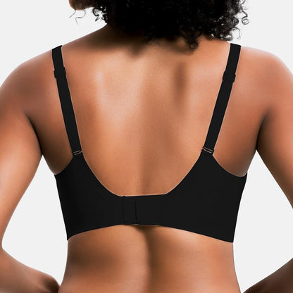 VRCONFY Jelly Wireless Womens Comfortable Wireless Bras Push Up Bralettes Seamless Tshirts Bras Deep V Everyday Bras
