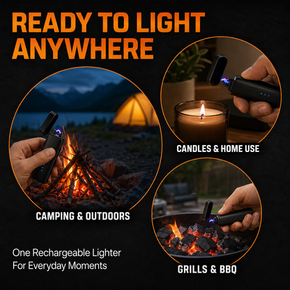 🔥 70% OFF | 2025 Rechargeable Electric Arc Lighter with LED Flashlight