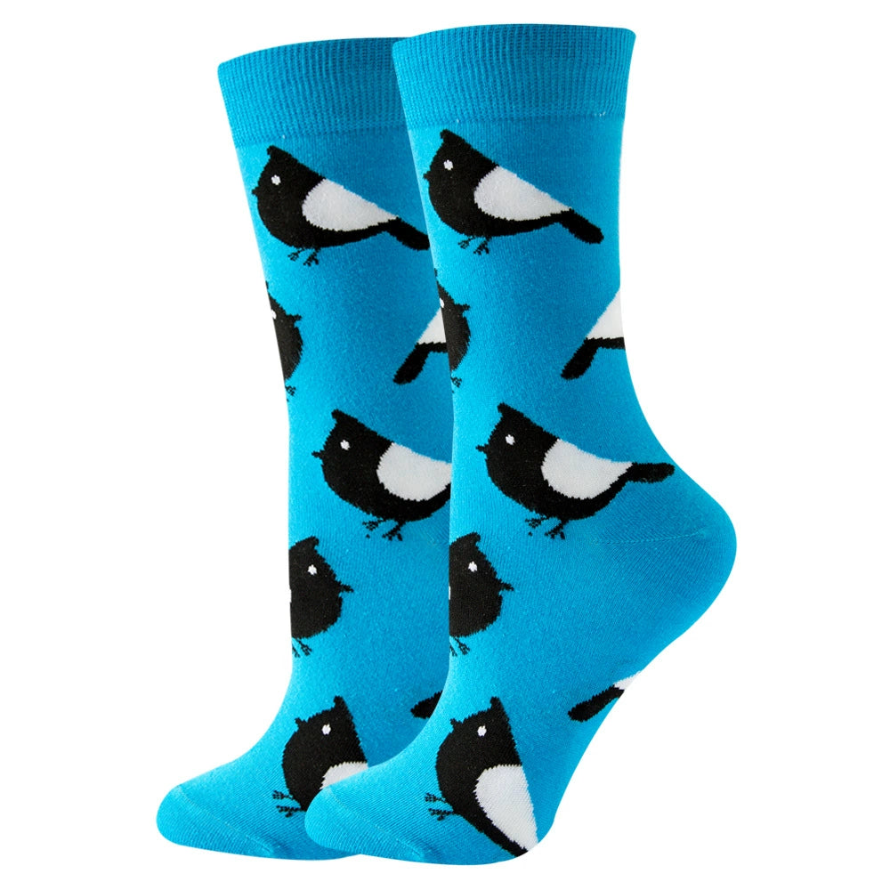 【2 Pairs】🍭 Sock Carnival · Blue Bird