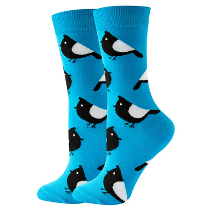【2 Pairs】🍭 Sock Carnival · Blue Bird