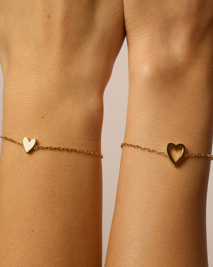 🔥Last Day 70% OFF🔥Heart Duo Charm Solitaire Bracelet