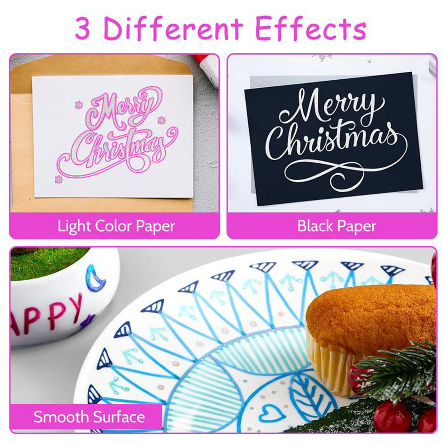 Shimmer Markers – 12, 24, 36 & 48 Color Glitter Gel Pens