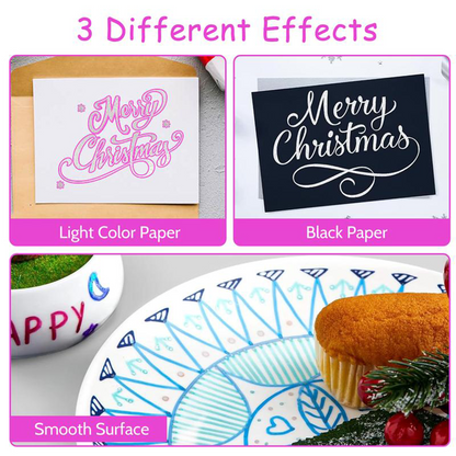 Shimmer Markers – 12, 24, 36 & 48 Color Glitter Gel Pens