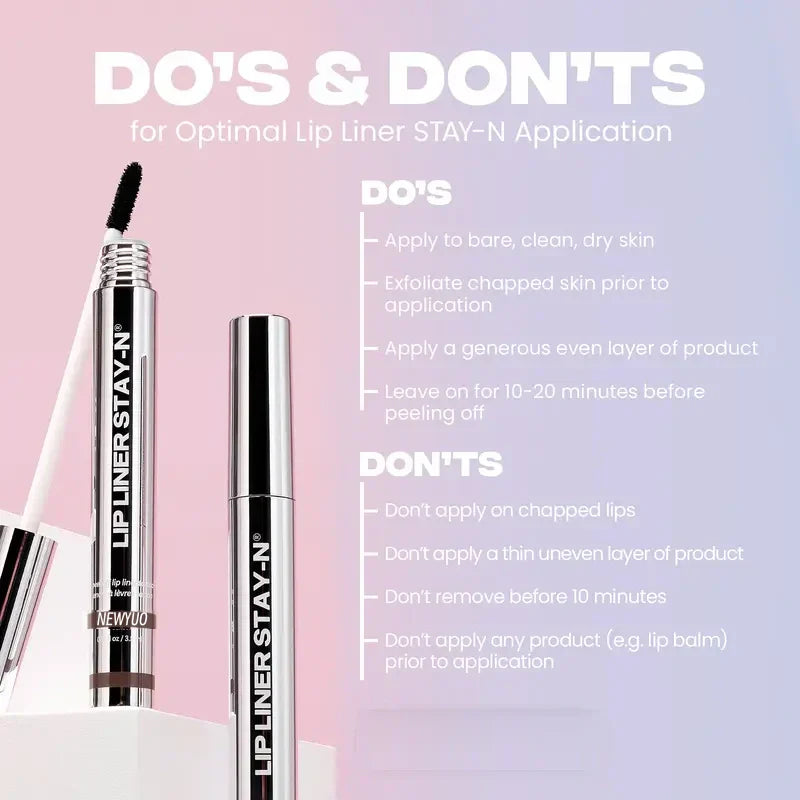 🔥BUY 1 GET 1 FREE ✨NEWYUO LIP LINER STAY-N - Peel-Off Lip Liner Stain