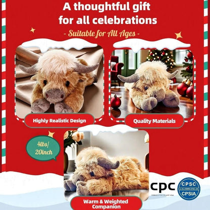 🔥Hot Sale 70% Off🔥Cute Cartoon Highland Cow Stuffed Toy