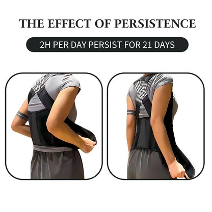 👨‍⚕️ Adjustable Back and Shoulder Posture Corrector (Unisex)