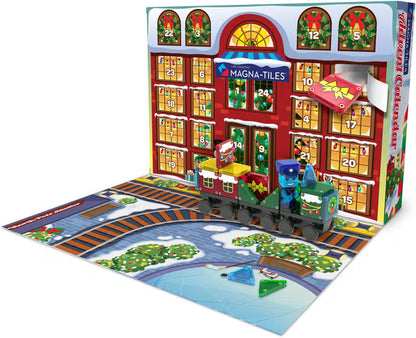 Advent Calendar 34-Piece Magnetic Construction Set, The Original Magnetic Building Brand-Buy 1