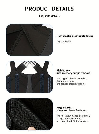 👨‍⚕️ Adjustable Back and Shoulder Posture Corrector (Unisex)
