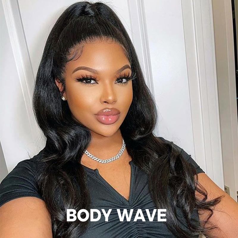 Last Day 70% OFF🔥Pre-Cut Lace Kinky Straight 360 Full Lace Frontal Glueless Wig With Invisi Drawstring Pre Plucked Human Hair Wig