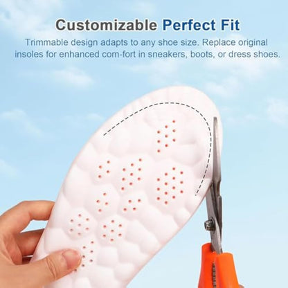 4D Memory Foam Support for Pain-Free Walking
